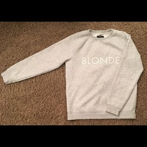 Blonde size L grey sweater